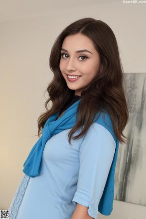 A woman in a black dress posing for a picture.
